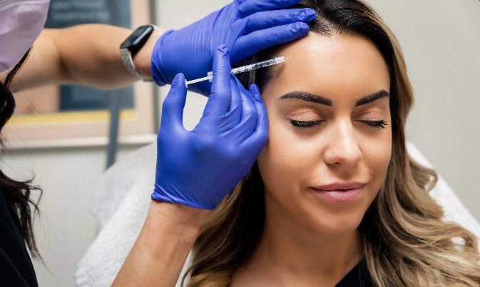 Forehead botox treatment